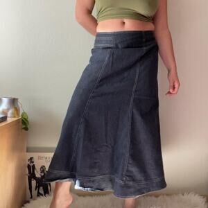 Y2K vintage 2000s denim maxi skirt | size 16 / XL